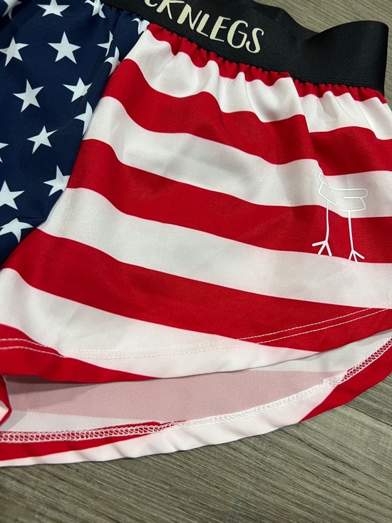 Chicknlegs USA Flag split shorts size XS. - Picture 2 of 4